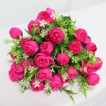 조아트 3+2행사 인테리어조화 꽃 성묘꽃 산소꽃 납골당꽃 40종 모음, 24_케이라로즈-체리핑크