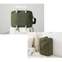 캐리어 장착 결합 여행용 보조 가방 크로스백 화장품 20대 세면 출장용, 색상 / 그린
