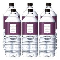 아홀 휘오순수2L water bottle 워터 물 생수, 6, 2L