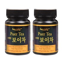 1000일 발효 운남성 보이차 추출 분말 정 60정 2통 한방영양제 부모님선물 건강환