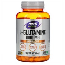 NOW Foods Glutamine 글루타민 1000mg 120캡 1개, 3개