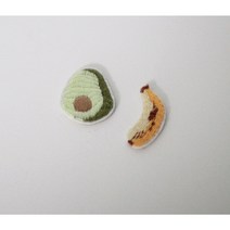 87-679 아보카도&바나나 접착식 와펜세트