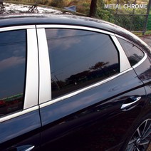 국산차 수입차전차종 싼타페TM 셀토스 K5 제네시스G80 그랜저IG 올뉴투싼TL 더뉴쏘렌토 렉스턴스포츠칸 윈도우 B필러기둥 메탈크롬 튜닝 몰딩스티커 자동차 실외 인테리어 용품, 쉐보레