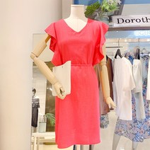 도로시홀릭 러플민소매린넨원피스 (DO58803)