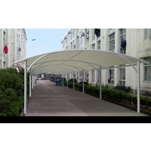 주차 그늘막 생활 방수 조립식 구조 간이 차고 주차장 전기 자전거 창고 인장 차양 및 천막, 자전거 창고/광장