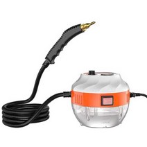 고압 스팀청소기 분사기 욕실 주방 고온 살균 소독기, 노란색 2500W 플러그 앤 플레이 스팀청소기