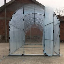 온실 비닐하우스 대형 조립식 텃밭용 간이 창고 농막 미니 꽃 원예 골격 단열 2x2x2~, 폭 2.5m / 길이 5m / 높이 2m