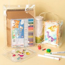 105 민화샵 PVC 비치백(소 중 대) 비닐 가방 소형 만들기, 03.대