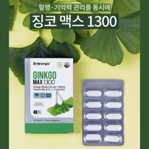 혈관건강 혈액순환영양제 기억력개선제 징코 은행잎추출물 플라보놀배당체 손저림 손가락저림 혈액순환 집중력 뇌건강 뇌영양제 코셔인증 건강기능식품 30캡슐