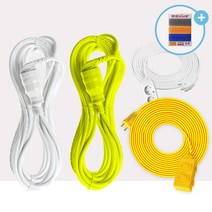 1구 2구 3구 연장선 연결 케이블 전기선 산업용 멀티탭, 04_1구 연장선 10m (옐로우)