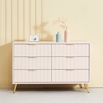 디바인 원목 3단 1200 와이드 서랍장, 화이트