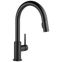 Delta Faucet 트린식 키친 수전 샴페인 브론즈 (9159-CZLS-DST)182572, Matte Black