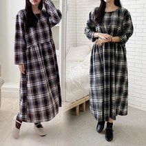 위쉬몰 GR 올리브타탄체크원피스(K607H212) 빅사이즈