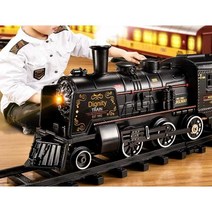 전동열차 기차놀이 트랙 레일 클래식기차 스팀기관차, A