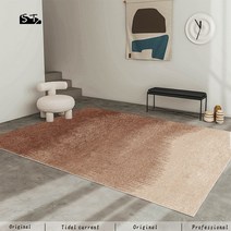 명품카페트 체크러그 wangart 조용한 바람 브라운 라이트 럭셔리 거실 카펫 북유럽