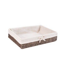 세븐집 등나무 낮은 바구니 9.5 x 30 x 40 cm, 브라운, 10개