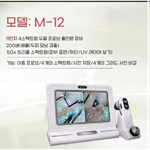 두피 현미경 모발 모낭 피부 진단기 11인치 모니터, M12 화이트(11인치)