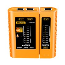 네트워크 테스터 네트워크 케이블 테스터 RJ45 케이블 Lan 테스터 RJ45 RJ11 RJ12 CAT5 UTP LAN 케이블 테스터 이더넷 네트워킹 도구 네트워크 수리, 02 Yellow