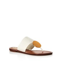 TORY BURCH 토리버치 (US 사이즈) Womens Patos Disk Leather Slip On Flat Thong Sandals Shoes BHFO 1380
