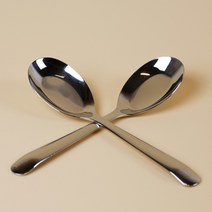 1+1 국내산 304 스텐 쌀국수 우동 라면 마라탕 숟가락 스푼 특대 길이 17.6 cm, 2개