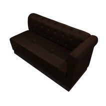 대성쇼파 클래식스타일 볼링장 대기 쇼파 2인용(B형), DS 104(블랙)