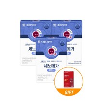 [미세먼지 클린] 대웅제약 세노메가 오메가3와 코큐텐 큐텐+ 3박스(3개월분) +에너씨슬 콜레다운 6일분 증정 / 혈행 혈압 동시케어!