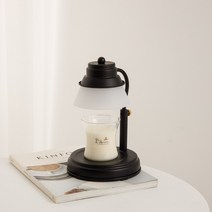 국내산 캔들워머 +천연소이캔들(150ml)세트 /높이조절 불빛조절가능, 국내산 블랙워머+천연캔들(체리블러썸)150g세트