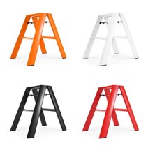 예쁜 가정용 접이식 2단 3단 실내 디자인 사다리 주방 인테리어, A형 3단 블랙