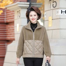 여자 후리스자켓 겨울코트 중년패션 겨울점퍼 코디룩 W33