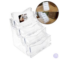 아이홀더 명함 4단 투명 명함케이스 명함꽂이 명함홀더 명함보관