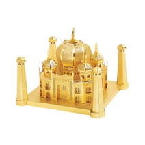 1+1 3D메탈퍼즐 미니어쳐 diy 조립공구선택, 타지마할골드_증정품배송메시지입력, MT-12000