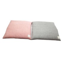 기타 바보사랑[해피이즈]코잠 피그먼트방석 50X50(솜포함), 진회색+솜