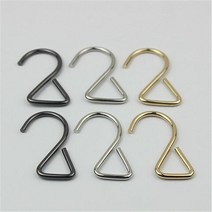 가죽공예 DIY 스트랩 체인 버클 금속 악세사리 4 개 S 자형 후크 다기능 행거 가방 벨트 룸 걸이 가정용 수신 하드웨어 액세서리, inner diameter 25mm+Light gold