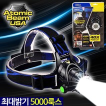 도매짱 LED 줌 헤드랜턴 램프 후레쉬 미니랜턴 랜턴, 1개