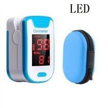 심박계 심박수 측정기 운동 손가락 맥박 산소 농도계 심장 박동 LED, 03 230A  Blue  case
