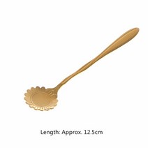 길이 20cm 더블 엔드 시약 스테인레스 스틸 실험실 샘플 스푼 주걱 주방 도구 용품, 12 gold 12.5cm