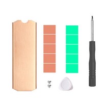 COOLLEO HR-09 M. 완전 전기 도금 리플로우 용접 SSD 방열판 AGHP호환호환 히트 파이프 M.2 솔리드 스테이트 드라이브 라디에이터 쿨러 2 2280, [03] TN80