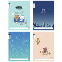 1000 초등 1-2학년 쓰기노트 10칸 남아용 12205 IB, 색상/디자인랜덤