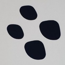 신발 운동화 뒷꿈치 구멍 수선 보수 패치 스티커 블랙, 6개