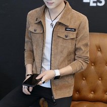 코듀로이자켓 골덴 코듀로이 자켓 가을 겨울 판 트렌디 칼라 슬림 카고 캐주얼 멋쟁이