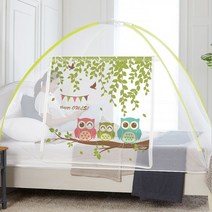 다샵 프리미엄 원터치 모기장텐트 5 6인용 숲속부엉이, 단일상품+구매시 가랜드 1개 랜덤 증정