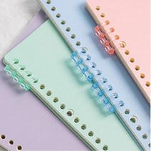 소량제본 셀프제본 타공 제본링 스프링제본 링바인더, 색상, 보라