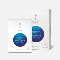한천수 펩타이드&아미노산 모이스처 마스크 1개 12매입 마스크팩/보습/탄력/리프팅