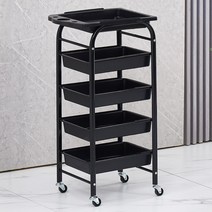 5단 미용실 츄레이 미용 트레이 가위 정리대 기자재 카트 웨건, U