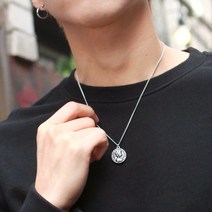 변색X 빈티지 코인 써지컬스틸 목걸이 남녀공용 남자 남성 여자 여성 실버 학생 핸드메이드 자체제작특가