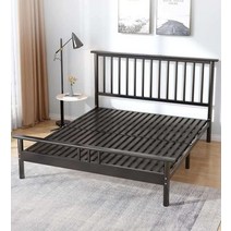 고급 철제 침대 프레임 싱글 더블 침대틀 엔틱 호텔식, 블랙 킬 스타일1350mmX2000mm