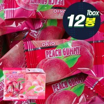 미성패밀리 오키오복숭아구미 80g 12입 /벌크/젤리/간식, 1IJT_오키오복숭아구미 80g 12입