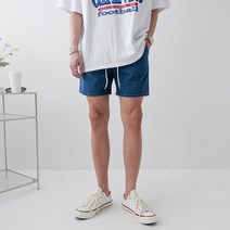 피그워싱 데님 숏츠 허리밴딩 청반바지 팬츠(3color)