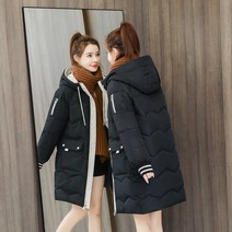 여성 겨울 루즈핏 두꺼운 롱 패딩
