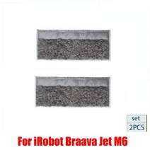 로봇 청소기 홈쇼핑 액세서리 키트 IRobot Braava Jet M6 세탁 가능한 걸레 천 패드 진공 습식 건식 예비 부품 아이로봇 브라바 제트 용, [04] 2pcs dry